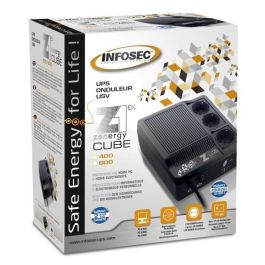 INFOSEC Inversor de alta frecuencia Z1 Zenergy Cube EX 400 - 400 VA 3 enchufes FR / SCHUKO