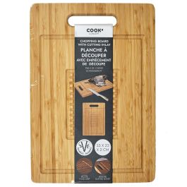 Cook Concept Tabla Cortar Bambú con Ranuras 33x23 cm Precio: 6.7899997. SKU: B1GYBDHAWA