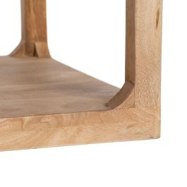 Mesa Auxiliar Natural Madera de Mango 50 X 50 X 50 cm