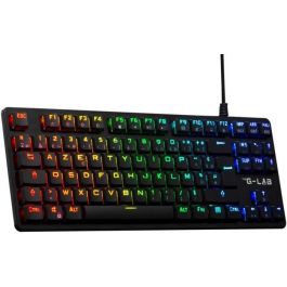 Teclado para juegos - The G-Lab - KEYZ PLATI. TKL - Formato TKL - Mecánico (Interruptor Rojo) - Perfil Bajo - RGB - Negro
