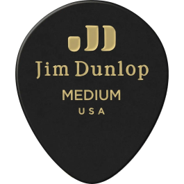 DUNLOP Púas 351 Genuine Celluloid Teardrop Negra - Medium Pack 12 Precio: 5.50000055. SKU: B196P5MXYZ