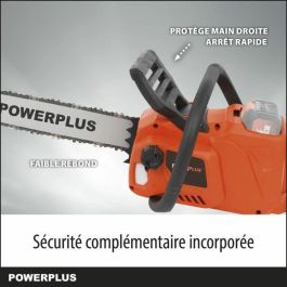 PowerPlus PowDPG7576 Motosierra Inalámbrica a Batería 40V Dual Power, Guía 350mm, Sin Batería ni Cargador