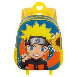 Naruto Mochila Infantil 3D con Ruedas Pequeña Multicolor 7L 30cm
