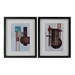 Cuadro Oriental DKD Home Decor Negro 2 x 45 x 35 cm (2 Unidades) Precio: 10.89. SKU: B15T2W9V59
