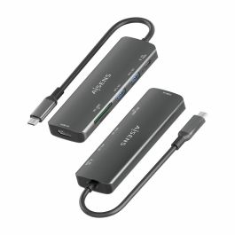 Hub USB Aisens USB-C DOCK 6 EN 1 GRIS Gris 100 W