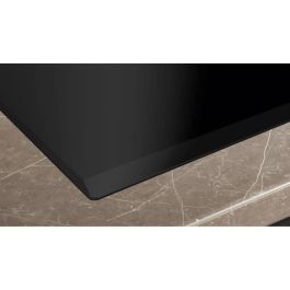 Siemens EX651LYC1F Placa de inducción IQ700 de 60 cm, 4 fuegos, Negra, 7400 W, 2 zonas flexibles, Dual LightSlider, 59.2x52.2 cm
