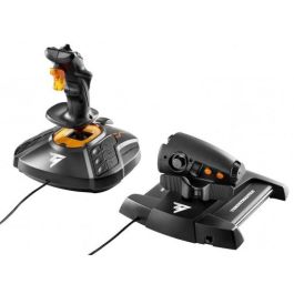 Thrustmaster T-16000M FCS Hotas Joystick para PC y MAC, Negro/Naranja, 2960778 - Palanca de mando con tecnología H.E.A.R.T, 30 botones, 9 ejes