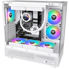 Thermaltake CT140 Reverse ARGB Ventilador 14cm para Carcasa PC Blanco, Iluminación ARGB, 500-1800 RPM, 94.95 CFM (2 unidades)
