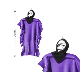 Disfraz de Muerto con Capa Morada y Máscara de Calavera para Halloween y Fiestas de Terror Precio: 1.49999949. SKU: B13XP8NQB9