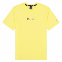 Camiseta Deportiva de Manga Corta Champion Crewneck M Amarillo