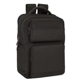 Safta Business Mochila para portátil de 15,6" con USB y 2 bolsillos, Negra, 31x44x13cm