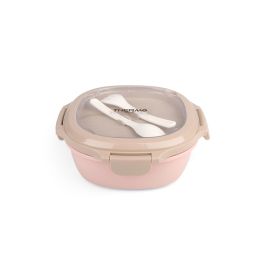 Thermosport Fiambrera Porta Alimentos Redonda 1080 ml - Recipiente Térmico de 20 x 20 x 8 cm (12 Unidades)