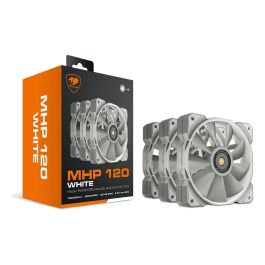 Cougar MHP 120 Ventilador de Caja de Ordenador, Blanco, 120mm, Pack de 3