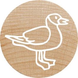 COLOP Set de sellos WOODIES "Farm Animation" de madera y caucho - Redondos 3cm (12 unidades) 165225