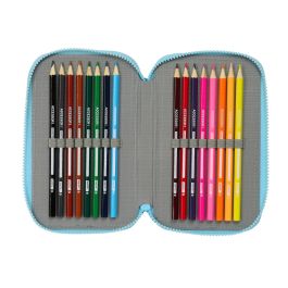 Plumier Triple Bluey Azul cielo 12,5 x 19,5 x 5,5 cm 36 Piezas