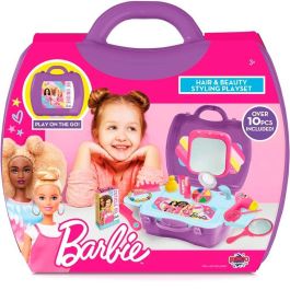 Barbie Maletín de Peluquería y Estética para Niñas +3 Años - Set de Maquillaje y Peinados para Muñecas y Niñas