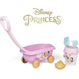 Smoby - Princesas Disney - Carrito de playa con cubo + accesorios -