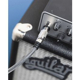 Aguilar Cable de Instrumento Jack-Jack 3m Negro para Bajo con Conectores Neutrik OFC y Apantallamiento PE Conductor