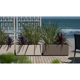 Stefanplast STE8003507685031 Jardinera Rectangular 80 cm Color Topo