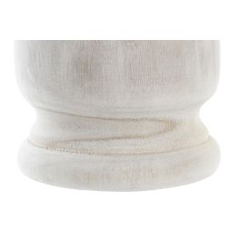 DKD Home Decor Macetero Boho de Paulownia, Marrón, 16 cm Ancho x 16 cm Largo x 18 cm Alto