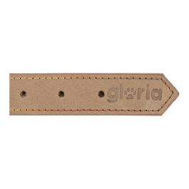 Gloria Collar Oasis 35 cm X 12 mm Blanco Piel Nobuck Doble Capa Costura Reforzada