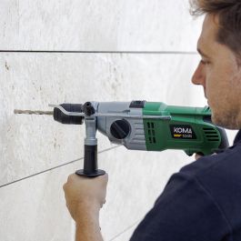 Koma Tools TP-1050 Taladro Percutor Eléctrico 1050W con 1050W, Portabrocas Automático de 13mm y Mango Ergonómico para Bricolaje