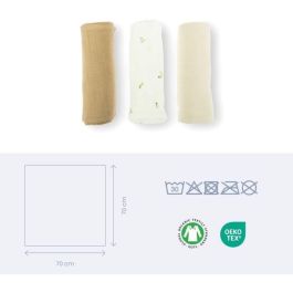 Doomoo BAB5400653010763 Pack de 3 arrullos Gasa de algodón orgánico Certificado Oeko-Tex Beige Doomoo BAB5400653010763 Pack de 3 arrullos Gasa de algodón orgánico Certificado Oeko-Tex Beige
