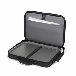 Dicota Multi ONE Maletín Acolchado para Portátil 14-16", Correa Hombro, Bolsillo Cremallera y PET Reciclado, Color Negro