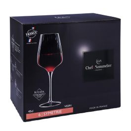 Chef & Sommelier Symetrie Caja 6 Copas de Vino 45 cL Vidrio con Relieve