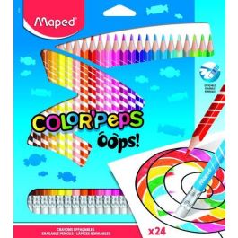 Lapices De Colores Maped Color´Peps Borrable Oops! Resina Estuche De 24 Con Goma 12 unidades Precio: 65.49999951. SKU: B197H7VLMR