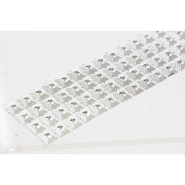 DKD Home Decor Tira Decorativa de Navidad Moderna, Color Plateado, Fabricada en PVC, Medidas 150 x 4 x 0.1 cm