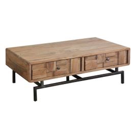 Mesa Centro Moderno DKD Home Decor Natural 70 x 40 x 115 cm