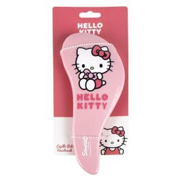Cerdá Cepillo Desenredante Infantil Hello Kitty para Niñas, 10x20x4cm, Fucsia, Edad +3 Años
