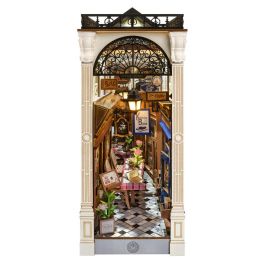 ROBOTIME Sujetalibros 3D Book Nook Maqueta 'Citas en la Sala de Juegos' con Luz LED - 148 Piezas