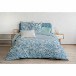 Home Linge Passion HOM3701393704045 Juego de Edredón Floral Storm - 3 Piezas - 240 x 260 - 100% Algodón 57 Hilos - Azul