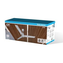 Edm Ventilador de Techo Industrial, Ø140cm, 3 Aspas, 5 Velocidades, Blanco