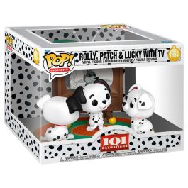 Funko Figura POP Moment Disney 101 Dalmatas Rolly Patch & Lucky with TV
