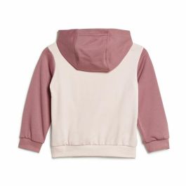 Chándal Infantil Adidas Essentials Colorblock Gris Rosa