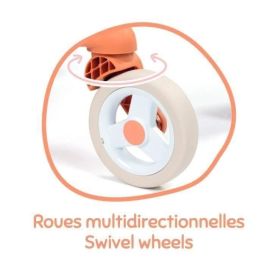 Smoby SMO3032162512241 Baby Nurse - Cochecito Pop para muñecas, a partir de 18 meses