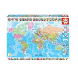 Puzzle 1500 Mapamundi Político 18500 Educa Precio: 16.50000044. SKU: S2403719