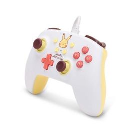 Power A 1522661-01 Mando con Cable Mejorado para Nintendo Switch - Diseño Pikachu, Botones Asignables, Cable USB-C 3m