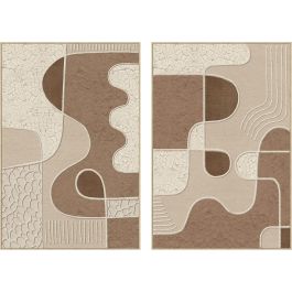 DKD Home Decor Cuadro Urban Abstracto Beige Blanco 123 x 83 cm (2 Unidades) para Decoración del Hogar Precio: 132.68999997. SKU: B1CXS2HSWC
