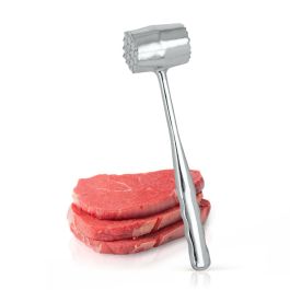Metaltex Maza para Carne de Aluminio 20cm - 2 Lados: Fino y Grueso, 200g