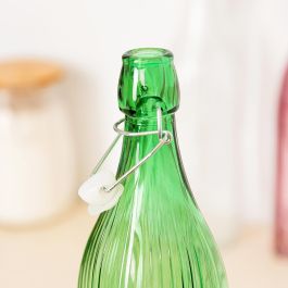 Quid Botella Viba con Tapón de Vidrio Verde 1 L