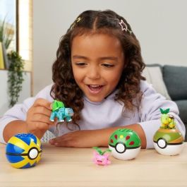 Mega HWR77 Pokémon Entrenador Planta Set de Construcción de Juguete con Bloques Coleccionables para Niños y Fans de Pokémon