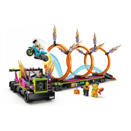 LEGO City Desafío Acrobático: Camión y Anillos de Fuego, Juego de Construcción 479 Piezas, 6+ Años
