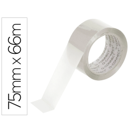 Q-connect Cinta Adhesiva Polipropileno Transparente 66m x 75mm Precinto Embalaje Precio: 17.89000004. SKU: B15ZB52RNP