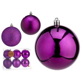 Set 6 Bolas Navidad Col Morado 8 Cm Surt Krist+ (12 Unidades) Precio: 33.4999995. SKU: B14SVE3RFG