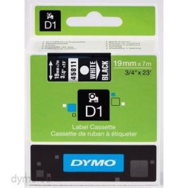 Dymo 45811 Cinta de Transferencia Térmica D1, Etiquetas Estándar Blanco Sobre Negro 19mmx7M, Poliéster Autoadhesiva para Rotuladora Labelmanager Precio: 21.49999995. SKU: B1C45C6VZN