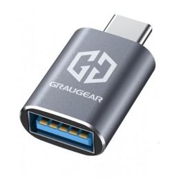 GRAUGEAR G-AD-ATC-10G-2 Adaptador USB 3.2 Gen 2 Type-A a Type-C Hembra a Macho Gris 10 Gbit/s - Paquete de 2 Precio: 28.49999999. SKU: B12GBLKG8M